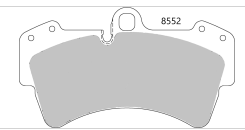 VW Touareg 2.5 / 3.0 / 3.2 Front Performance Brake Pads 8552