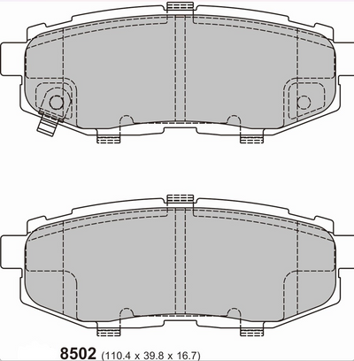 Toyota FT86 Rear Performance Brake Pads 8502