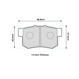 Suzuki Swift III 1.6 Rear Performance Brake Pads 1142