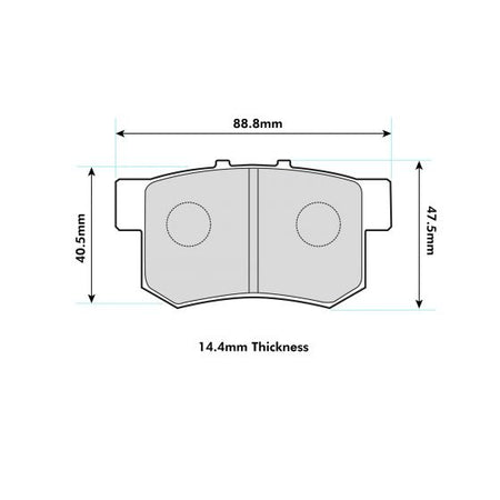 Suzuki Swift III 1.6 Rear Performance Brake Pads 1142