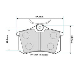 Renault Clio MK4 1.6 200/220 Rear Performance Brake Pads
