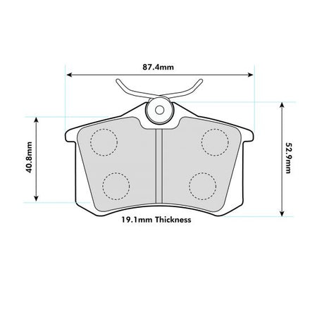 Renault Clio MK4 1.6 200/220 Rear Performance Brake Pads