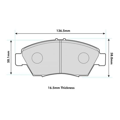 Honda Civic EG6 Front Performance Brake Pads 1286