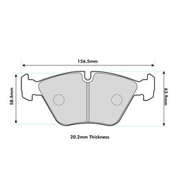 BMW E46 M3 Front Performance Brake Pads 1364