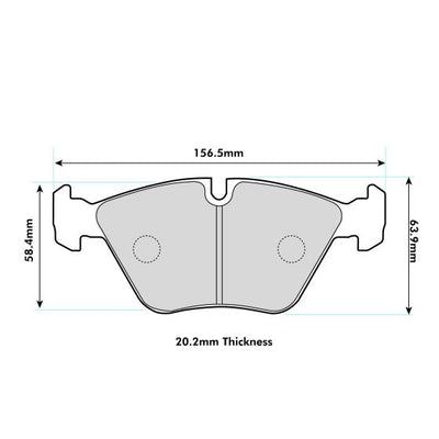 BMW E46 M3 Front Performance Brake Pads 1364