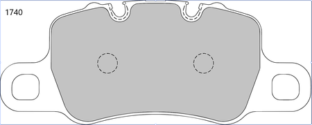 Porsche 991 GT3 3.8 with steel discs Rear Performance Brake Pads 1740