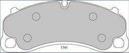 Porsche CAYMAN 982 4.0 GTS with steel discs Front Performance Brake Pads 1741
