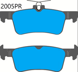 FIESTA Mk 8 1.5 ST ECOBOOST Rear Performance Brake Pads 2005