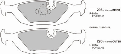 7 Series BMW E23  Performance brake pads  0296