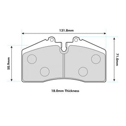 Stoptec ST40/45 Front Performance Brake Pads 0439