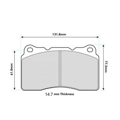 ALFA 159 Front Performance Brake Pads 8017 14.7mm thick