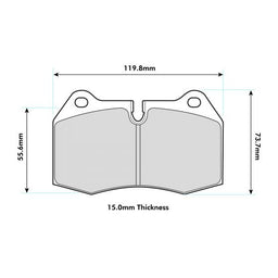 Nissan 350Z Front Performance Brake Pads 8071