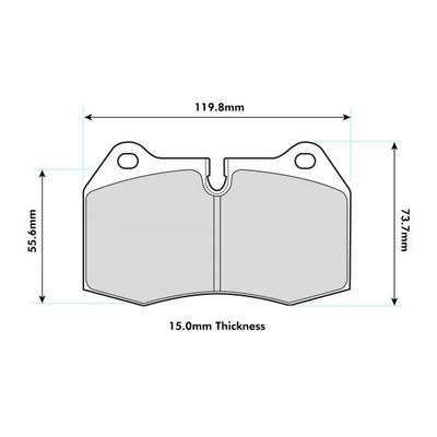 Honda Civic FD2 Performance Brake Pads 8071