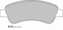 PEUGEOT 208 GTI Front Performance Brake Pads with 266mm discs PBS 8172