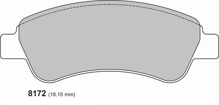 PEUGEOT 206 2.0 XS 16V Front Performance Brake Pads PBS 8172
