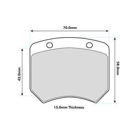 PEUGEOT 308 TCR Rear Performance Brake Pad 0820
