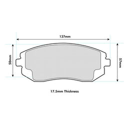 SUBARU BRZ Front PBS Performance Brake Pads 8222
