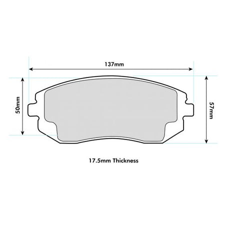 SUBARU BRZ Front PBS Performance Brake Pads 8222