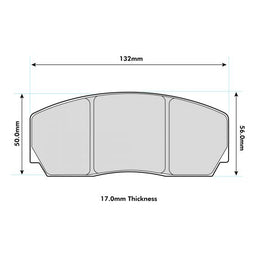 XYZ Caliper F286 Performance Brake Pad 8223