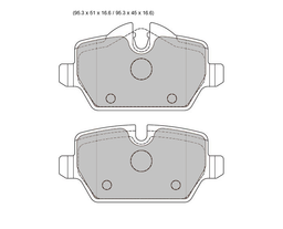 BMW 1 E81 PBS Prorace Rear  Pads 8331PR