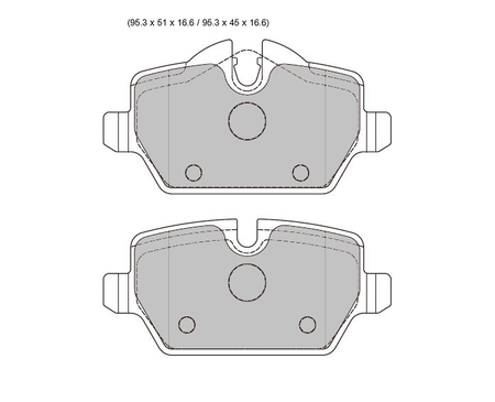 BMW 1 E81 PBS Prorace Rear  Pads 8331PR