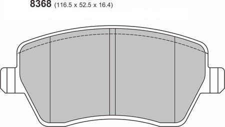 Suzuki Swift III 1.6 Performance Brake Pads 8368