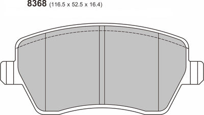 Nissan Micra 1.2/1.4/1.5 Performance Brake Pads 8368