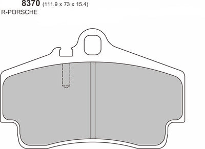 Porsche 718 BOXSTER (982) 2.0/2.5/GTS  2016  REAR Performance Brake Pad   8370