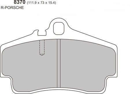 Porsche Boxster 987/981/955/982  REAR Performance Brake Pad   8370