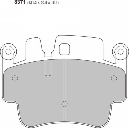 PORSCHE Boxster 986 S 3.2 (99-04) Front Performance Brake Pads 8371