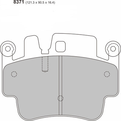 PORSCHE 911 (996) 3.6 Carrera (01-05) Front Performance Brake Pads 8371