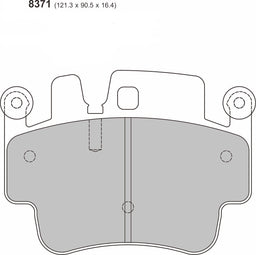 PORSCHE 911 (996) 3.4 Carrera (97-01) Front Performance Brake Pads 8371