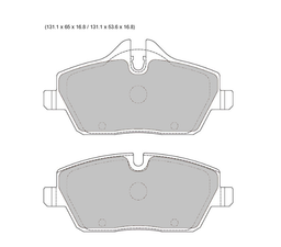 BMW 1 series E87 116 i CC 1600 KW 85 PBS front Pads 8403
