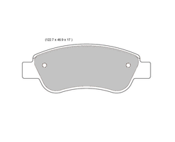 TOYOTA Aygo B1 / Aygo B4 Front Performance Brake Pads 8419