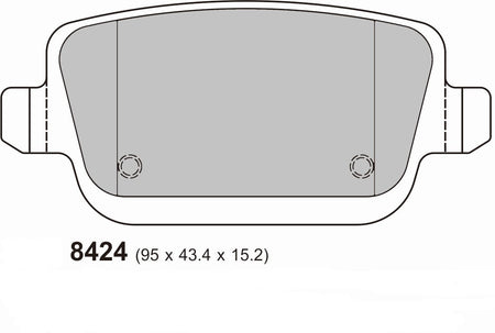 Ford focus RS MK2 PBS Rear Pads 8424