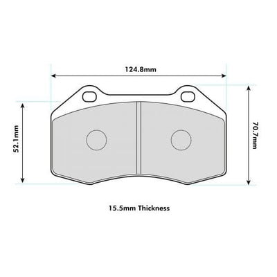 ABARTH PUNTO/EVO Brembo Caliper Performance Brake Pads 8541