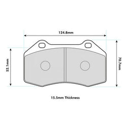 ABARTH GRANDE PUNTO Brembo Caliper Performance Brake Pads 8541