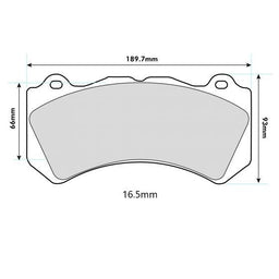 MERCEDES CLS AMG (C219)  Front Performance Brake Pads 8571 16.5mm