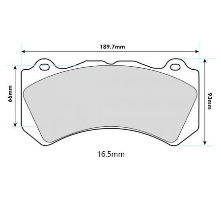 MERCEDES SL 55/65 AMG (R230) Front Performance Brake Pads 8571 16.5mm