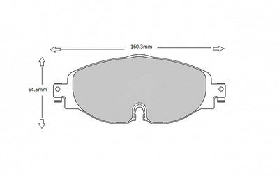 VOLKSWAGEN GOLF GTI MK7  PBS Performance Brake pads 2012> on  8638