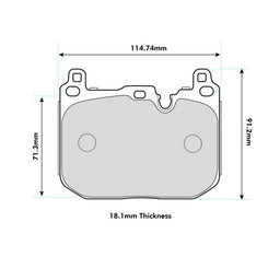 BMW 3 Series (F30, F31, F34, F35, F80 with Brembo caliper) Front Pads 8685