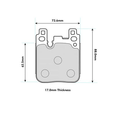 BMW M4 F82/F83 Rear Performance Brake Pads 8686