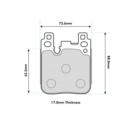 BMW M4 F82/F83 Rear Performance Brake Pads 8686