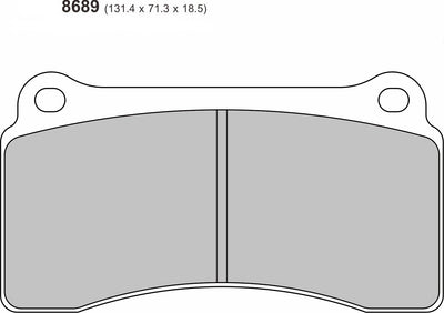 Nissan Skyline Rear Performance Brake Pads 8689