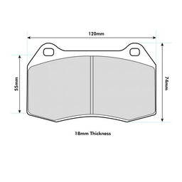 FERRARI 550   performance brake pads 0904