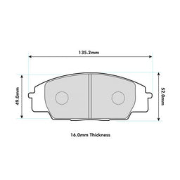 Honda S2000 Front Performance Brake Pads 0991