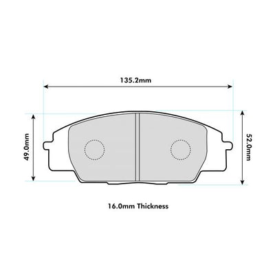 Honda S2000 Front Performance Brake Pads 0991