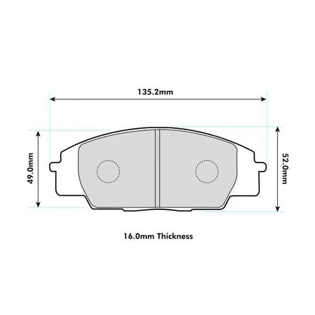 Honda Civic FN2 Front Performance Brake Pads 0991