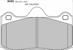 RENAULT Clio 2 3.0 Performance Brake Pads 8445