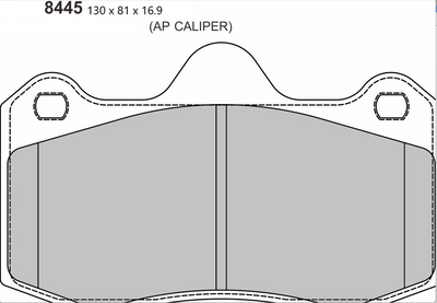 RENAULT Clio 2 3.0 Performance Brake Pads 8445